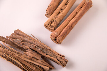 Large sticks of beautiful fragrant cinnamon