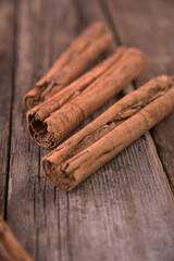 Large sticks of beautiful fragrant cinnamon