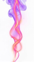 Colorful abstract smoke swirl in vibrant pink and purple tones