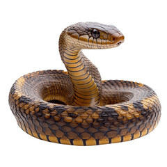 Fototapeta premium Cobra isolated on transparent background