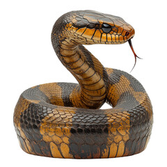 Fototapeta premium Cobra isolated on transparent background