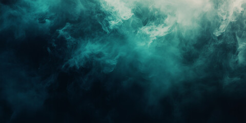Abstract backdrop cloud of green smoke