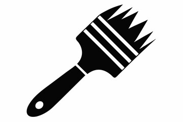painting brush icon line art silhouette vector illustration