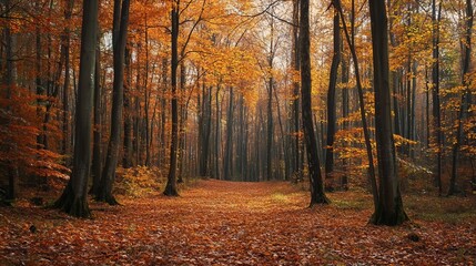 Obraz premium autumn forest 