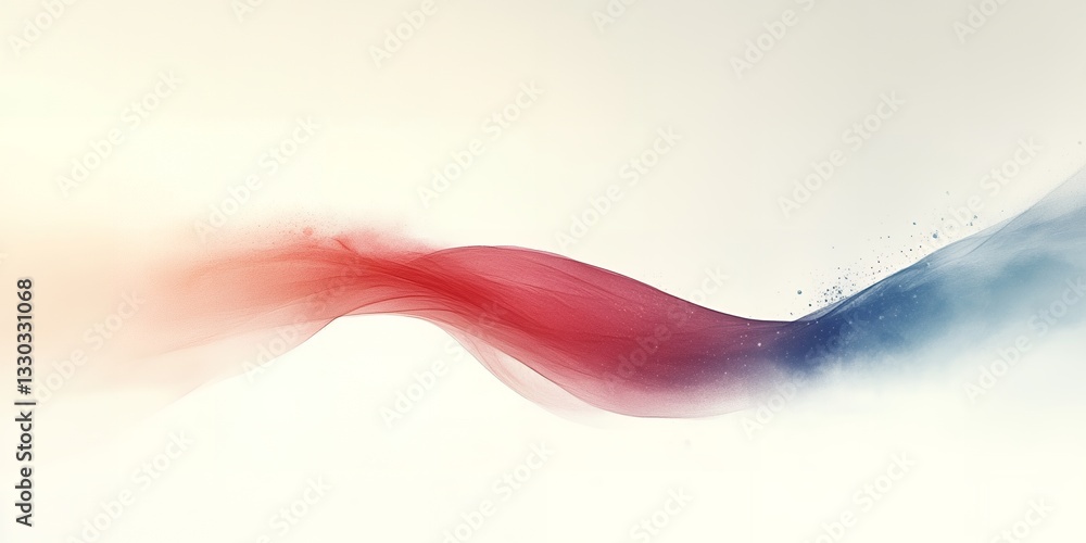 Poster abstract red blue wave flowing design background art soft waves curve color style image