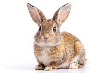 Obraz premium mini rex rabbit isolated on white background