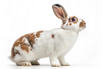 Obraz premium Dutch giant rabbit isolated on white background