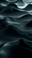A premium abstract composition with a deep black-to-green gradient base, highlighted by delicate texture layers and luminous soft lighting, offering a sleek and polished visual suitable for