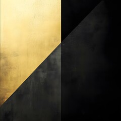 A minimal abstract composition with a luxurious black-to-yellow gradient, soft lighting ambiance, and a refined grain texture, offering depth and sophistication with generous negative space