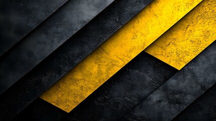 A modern luxury abstract background featuring seamless black-to-yellow gradient flow, subtle radiant highlights, and an elegant textured surface with dimensional grain detailing