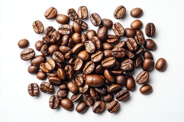 Fototapeta premium Delightful roasted coffee beans ready for brewing in a cozy kitchen setting