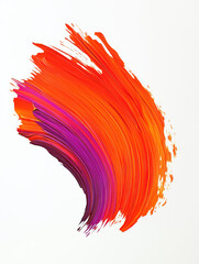 brush orange , drips, colorful, strokes, abstract , composition of oil painting 