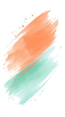 a watery brush stroke of red and orange watercolor isolated  on white background ,oil paint, drips, colorful

