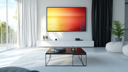 silenced2571_White_room_with_colorful_curtains_plasma