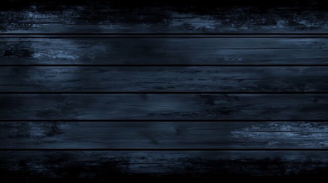 Dark blue wood planks for background texture