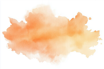 a watery brush stroke of red and orange watercolor isolated  on white background ,oil paint, drips, colorful

