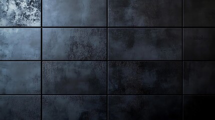 Dark Gray Tile Wall Background