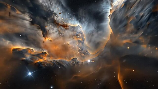 Nebelartige Wolken aus interstellarer Materie im Universum