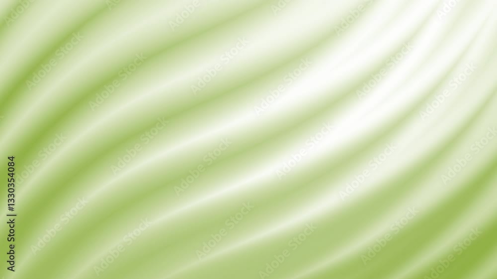 Poster a series of soft, flowing green and white gradients creating a calming abstract background effect.
