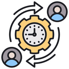 Shift Lineal Color Icon