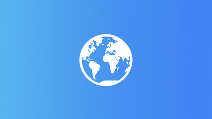 Naklejka premium Earth globe isolated in blue background