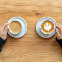 Obraz premium Activists Discussing Strategies Over Coffee in a Cozy Setting
