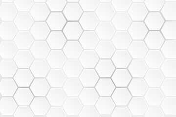 Abstract geometric background.Bright 3D hexagons with modern design space.Presentation banner.Vector.