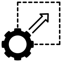 Scalability Glyph Icon