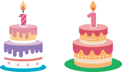 birthday cake with candle