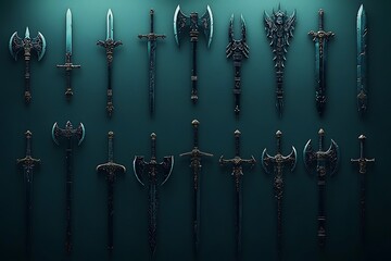 Fantasy Weaponry Wall Display