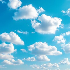 Blue sky background with clouds. Vector Illustration. Eps 10.