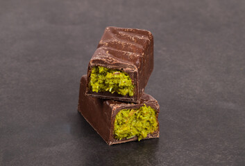 chocolate bar with chocolate