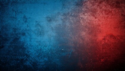 Obraz premium Gritty grunge blue and red texture background with vignette and aged appearance. Generated image