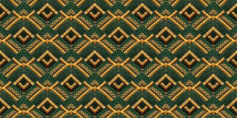 Seamless Ethnic Ornament. Native Wicker