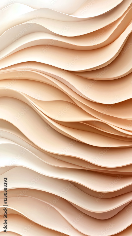 Poster beige waves creating a beautiful and elegant abstract background, perfect for websites, presentation