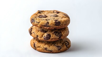 Salted cracker cookies isolated on white