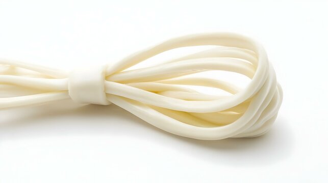 String Cheese Isolated on White Background