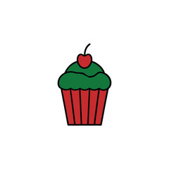 cupcake with cherry