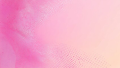 Abstract Pink Background with Dotted Patterns and Soft Gradient