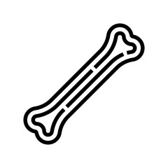dog bone pet home line icon vector illustration