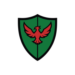 Fototapeta premium shield with wings