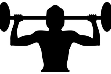 Weight Lifting Silhouette Icon