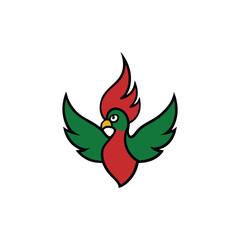 vector illustration of a bird