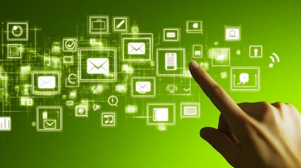 Digital interaction on a touch screen