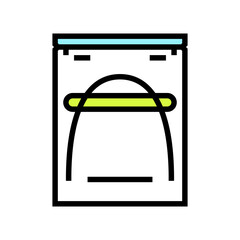 archwire orthodontist color icon vector illustration