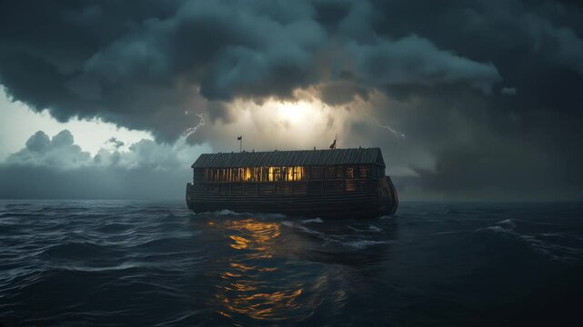 Noah ark, bible story of flood.