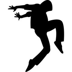 Break Dance Silhouette Icon