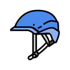helmet for whitewater trips color icon vector illustration