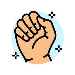 Obraz premium maintain proper nail hygiene color icon vector illustration