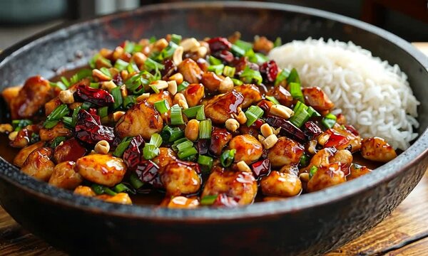 traditional kung pao chicken chinese recipe video